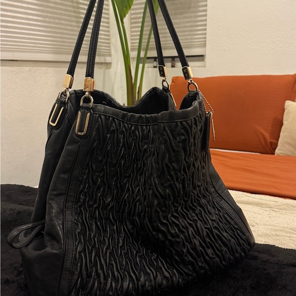 Coach Madison Phoebe gathered leather twist bag - Picture 1 of 6